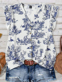 PROXIMAMENTE Blusa con manga de volado