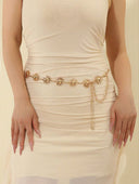 Cinturon en forma de sol de metal 112cm