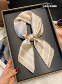 Pañuelo de saten estampado de 70*70 cm