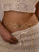 Cinturon circular de metal 120cm