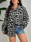 Bluson manga larga animal print
