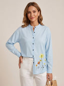 Camisa manga larga unicolor