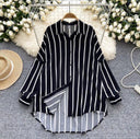 Camisa manga larga a rayas