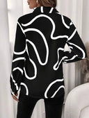 Camisa manga larga estampada