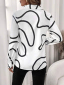 Camisa manga larga estampada