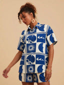 Camisa manga corta estampada