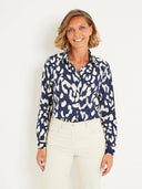 Camisa manga larga estampada curvy