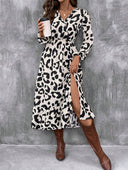 Vestido largo de mujer versatil estampado