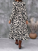 Vestido largo de mujer versatil estampado