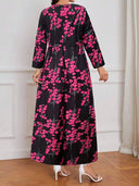 Vestido estampado largo