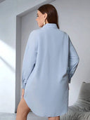 Vestido camison manga larga curvy