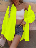 Camisa manga larga color fluorecente