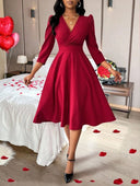 Vestido manga 3/4 con bombacha
