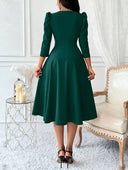 Vestido manga 3/4 con bombacha