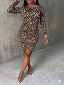 Vestido corto estampado