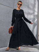 Vestido largo unicolor (Sin cinturon)