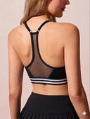 Tops deportivo con transparencia