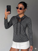 Sudadera deportiva con malla y capucha