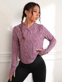 Sudadera deportiva con abertura y capucha