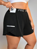 Shorts running deportivo doble curvy
