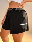 Shorts running deportivo doble curvy