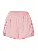 Shorts running unicolor con bolsillos
