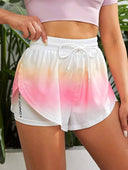 Shorts running color fluorecente en degradado
