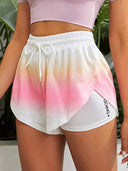 Shorts running color fluorecente en degradado