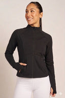 Chaqueta deportivo con cremallera y bolsillo