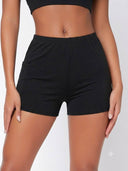 Shorts unicolor con bolsillo