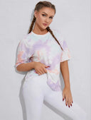 Franela deportiva estampado manchado