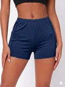 Shorts unicolor con bolsillo