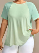 Franela deportiva manga corta curvy