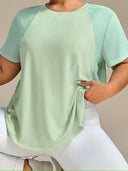 Franela deportiva manga corta curvy
