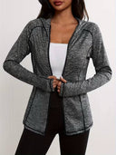 Chaqueta deportivo con cremallera y capucha