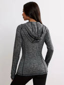 Chaqueta deportivo con cremallera y capucha