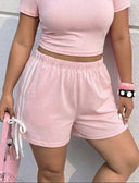 Shorts unicolor con tirantes