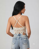 Tops crochet unicolor