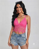 Tops crochet unicolor