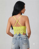 Tops crochet unicolor