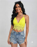 Tops crochet unicolor