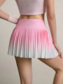 Falda shorts deportiva con diseño plizado