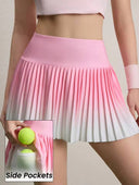 Falda shorts deportiva con diseño plizado
