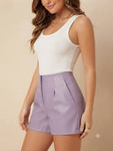 Shorts tipo zara de cuerina