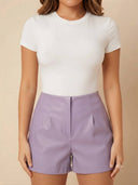 Shorts tipo zara de cuerina