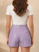 Shorts tipo zara de cuerina