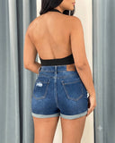 Shorts Jeans con dobles