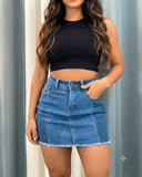 Mini falda jeans