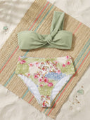 Set de 2 piezas bikini parte superior de un hombro