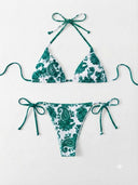 Set de 2 piezas bikini estampado